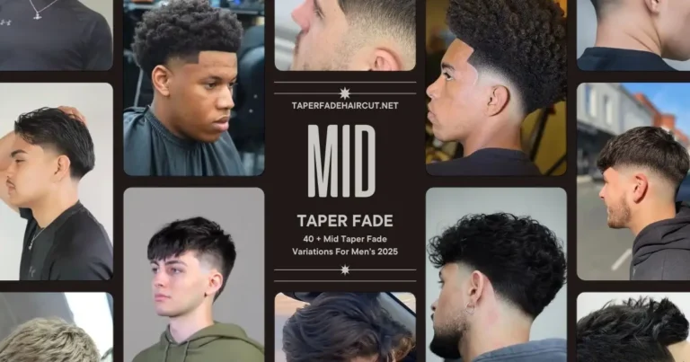 40 + Mid Taper Fade Variations For Mens