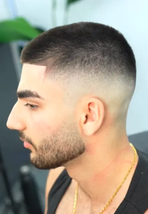 Buzz Cut with Mid Fade Taper