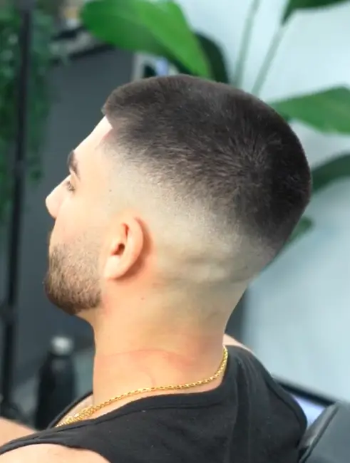 Buzz Cut with Mid Fade Taper