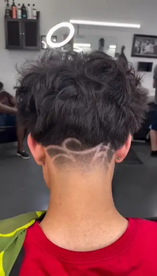 Mid Fade Taper with Design