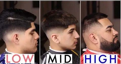 Low Mid High Taper Fade