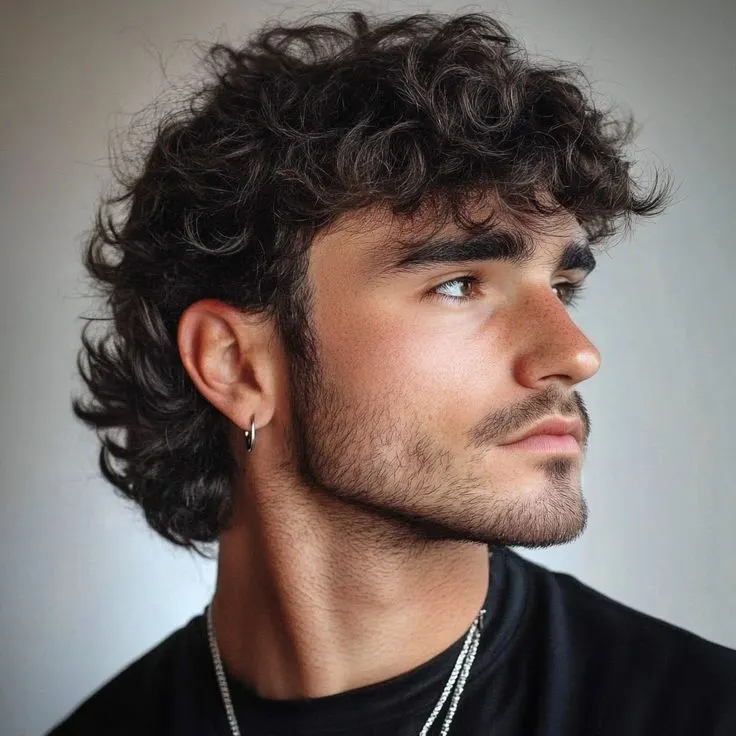 Curly Wolfcut