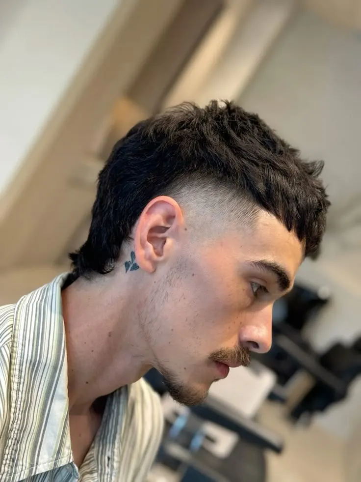 high fade mullet