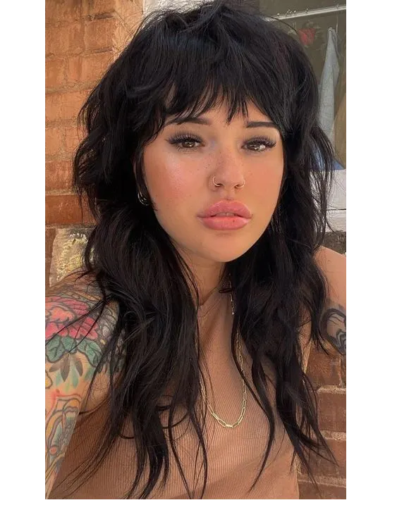 Punk Inspired Long Wolf Hair