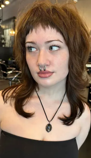 Micro bangs
